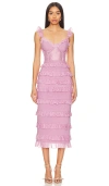 V. Chapman Fiorenza Dress In Mauve Mist