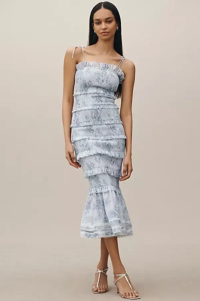 V. Chapman Geranium Dress In Blue