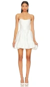 V. Chapman Ginny Corset Mini Dress In White