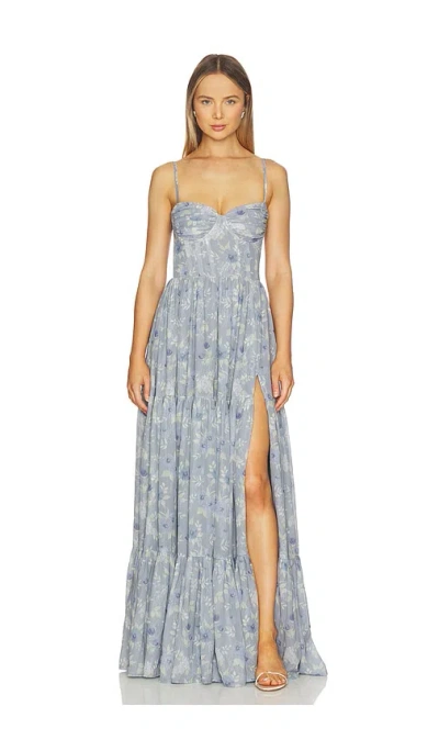 V. Chapman Gwen Dress In Blue