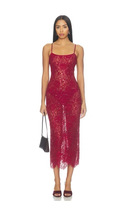 V. Chapman Hallie Dress In Red