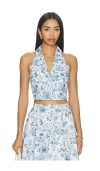 V. Chapman Hunter Top In Blue