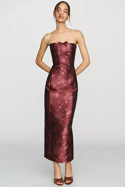 V. Chapman Kim Midi Dress In Multicolor