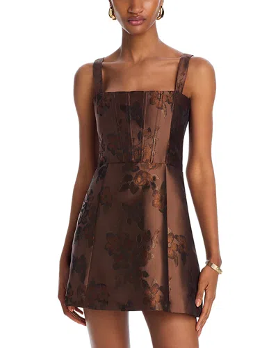 V. Chapman Kimmy Dress In Cocoa Baroque Floral