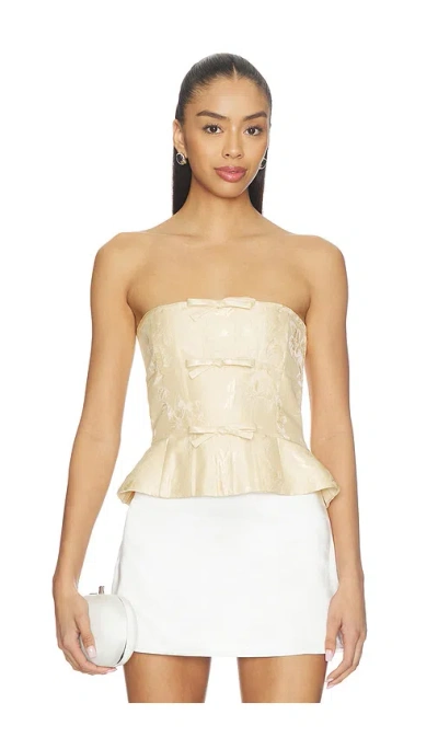 V. Chapman Kinsley Top In Yellow