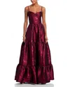 V. Chapman Lucetta Dress In Burgundy