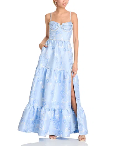 V. Chapman Lucetta Dress In Chambray Blue Baroque