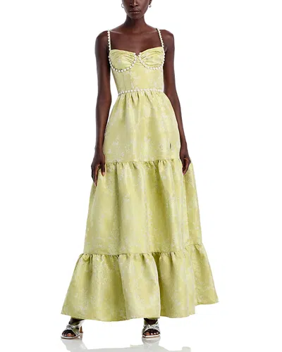 V. Chapman Lucetta Dress In Chartreuse Windsor