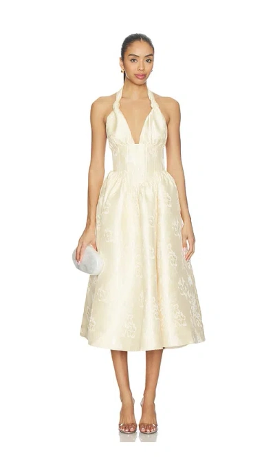 V. Chapman Marilyn Dress In Gold