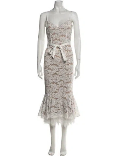 Pre-owned V. Chapman Nylon Midi Length Dress W/ Tags In Multicolor