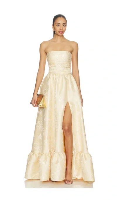 V. Chapman Regina Gown In Yellow