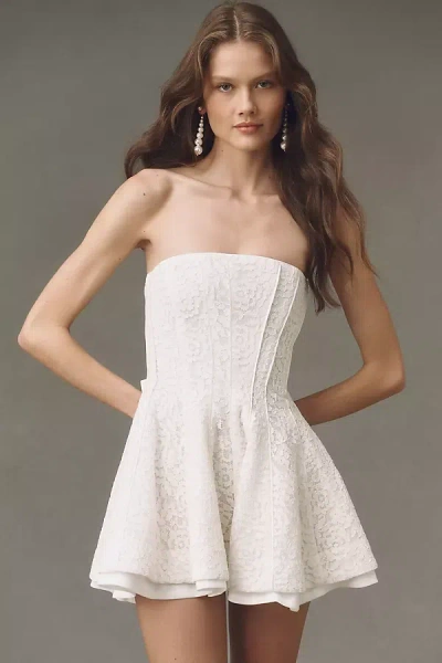 V. Chapman Rosemary Mini Dress In White