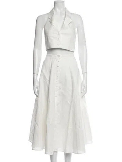 Pre-owned V. Chapman Skirt Set W/ Tags In Neutrals