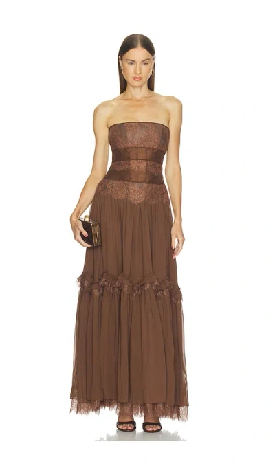 V. Chapman Sloane Dress In Brown