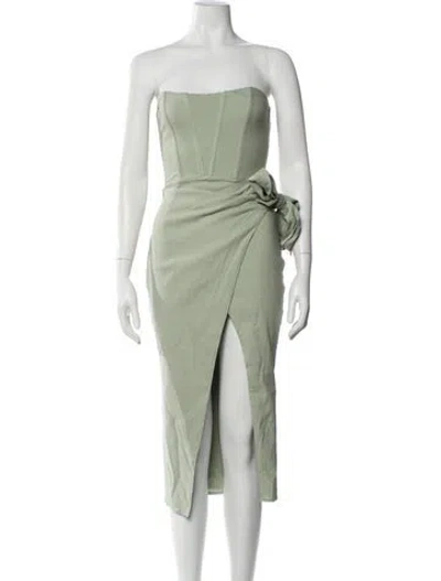 Pre-owned V. Chapman Strapless Midi Length Dress W/ Tags