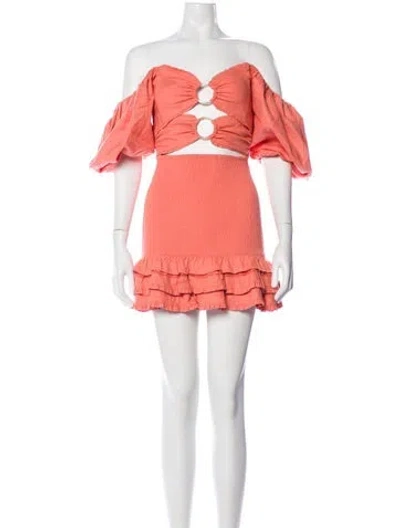 Pre-owned V. Chapman Strapless Mini Dress In Pink