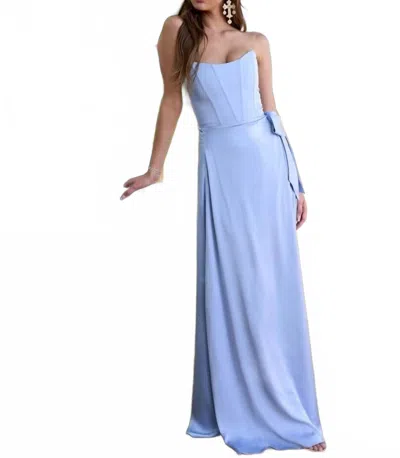 V. Chapman The Cecilia Dress In Derby Blue