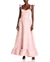 V. Chapman The Veronica Dress In Light Pink Windsor Brocade