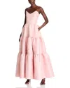 V. Chapman Vivian Dress In Light Pink Windsor Brocade