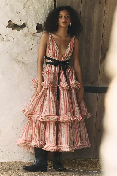 V. Chapman X Kristopher Brock Valencia Dress In Multicolor