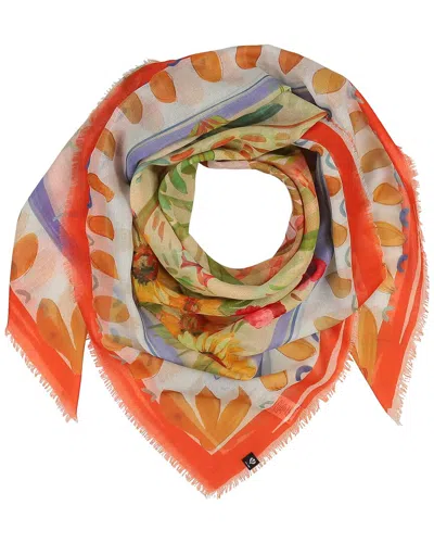 V Fraas V. Fraas Cottage Life Square Scarf In Multi