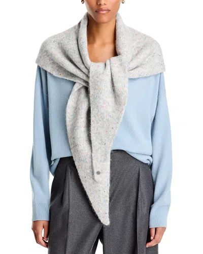 V Fraas Donegal Knit Triangle Scarf - Exclusive In Gray