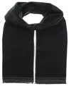 V Fraas Men's Solid Reversible Scarf In Black