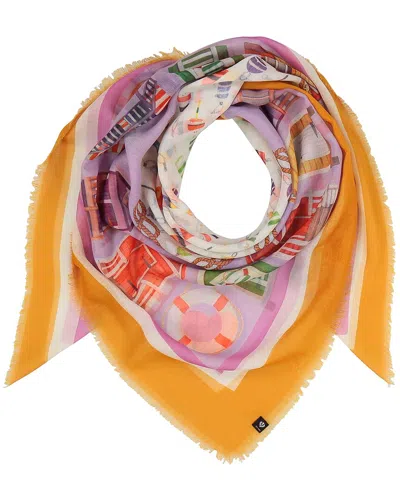 V Fraas V. Fraas On The Dock Square Scarf In Multi
