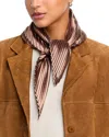 V Fraas Pleated Diamond Scarf - Exclusive In Brown