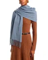 V Fraas Solid Sparkle Scarf - Exclusive In Blue