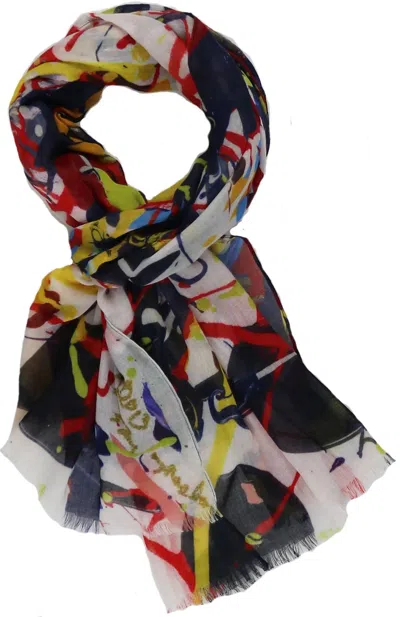 V Fraas Taffy Balloon Madness Scarf In Multi Color