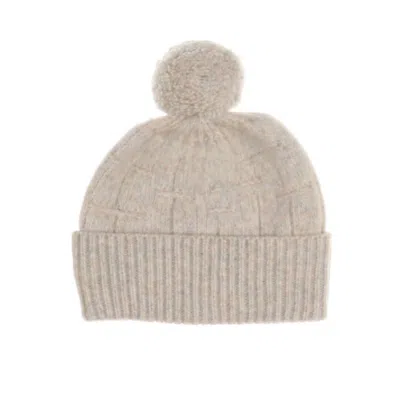 V Fraas Women's Melange Solid Hat In Cream