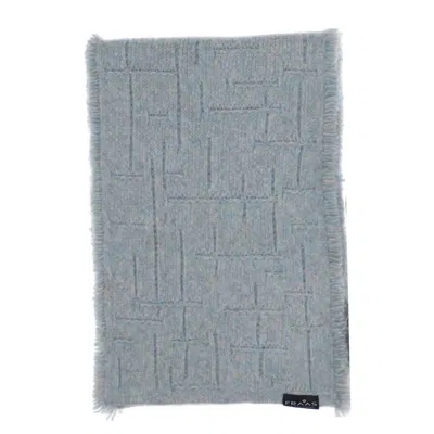 V Fraas Women's Melange Solid Scarf In Light Blue