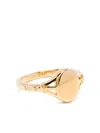 V Jewellery Tilly Signet Pinky Ring In Gold