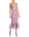 V. Chapman Smocked Geranium Dress In Lilac Tapestry