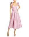 V. Chapman Vera Corset Midi Dress In Orchard Haze Windsor