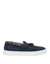 V2® Brand V2 Brand Man Loafers Blue Size 11 Leather In Blue