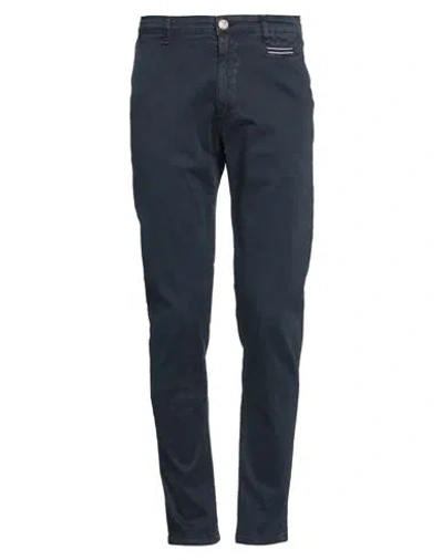 V2® Brand V2 Brand Man Pants Midnight Blue Size 30 Cotton, Elastane