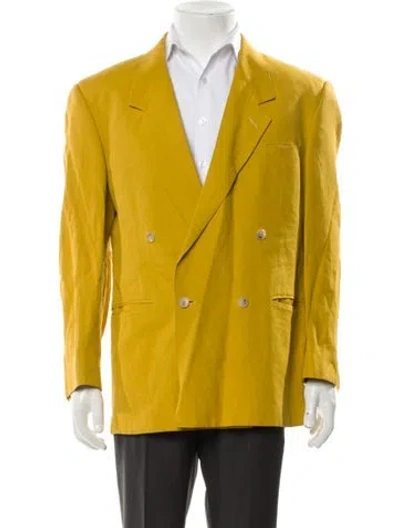 Pre-owned V2 Versace Classic Blazer In Yellow