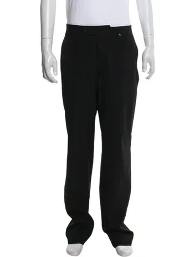 Pre-owned V2 Versace Classic Long Sleeve Tuxedo Shirt In Black