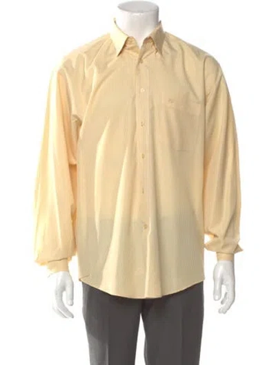 Pre-owned V2 Versace Classic Medusa Insignia Long Sleeve Shirt In Neutral