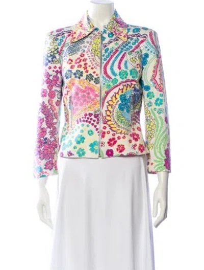 Pre-owned V2 Versace Classic Printed Evening Jacket In Multi