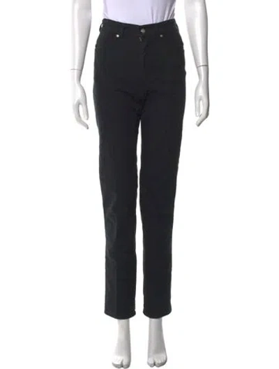 Pre-owned V2 Versace Classic Straight Leg Pants In Black