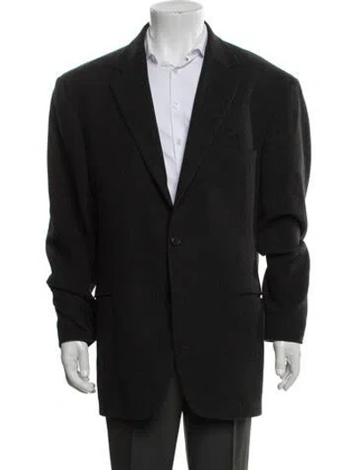 Pre-owned V2 Versace Classic Vintage 1990's Blazer In Gray
