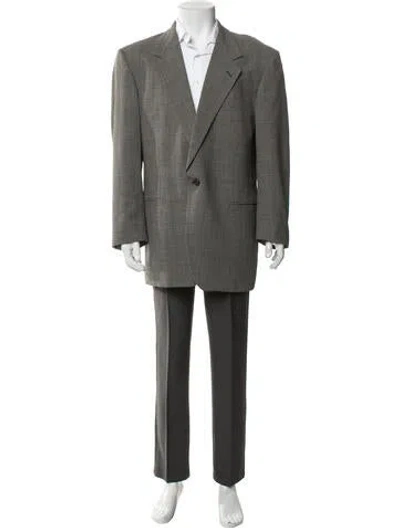 Pre-owned V2 Versace Classic Vintage 1990's Blazer In Green