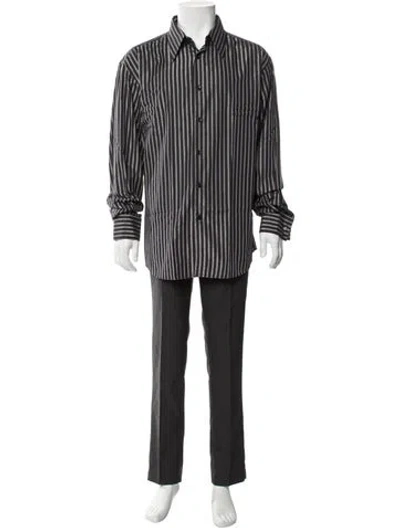 Pre-owned V2 Versace Classic Vintage 2000's Shirt In Black