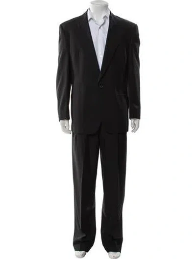 Pre-owned V2 Versace Classic Vintage Two-piece Blazer In Black