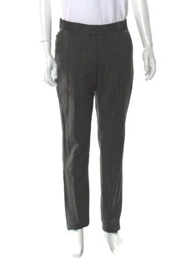 Pre-owned V2 Versace Classic Wool Pants In Gray