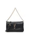 V73 Louise Logo-plaque Shoulder Bag In Black