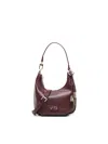 V73 Zip-fastening Half-moon Shoulder Bag In Brown